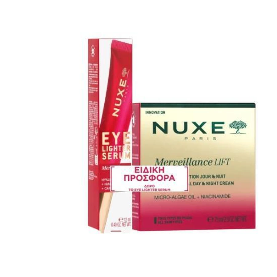 NUXE Promo Merveillance Lift Exceptional Day & Night Cream, 75 ml & Eye Light Serum, 12 ml
