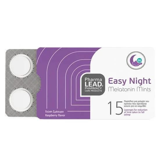PHARMALEAD Easy Night Melatonine-pepermuntjes, 15 tabletten