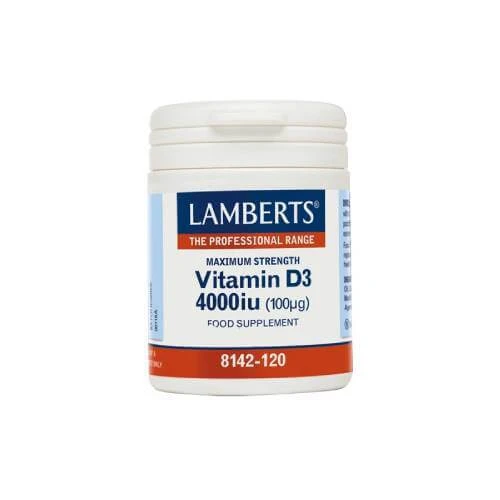 LAMBERTS Vitamine D3 4000 IE (100 μg) 30 capsules