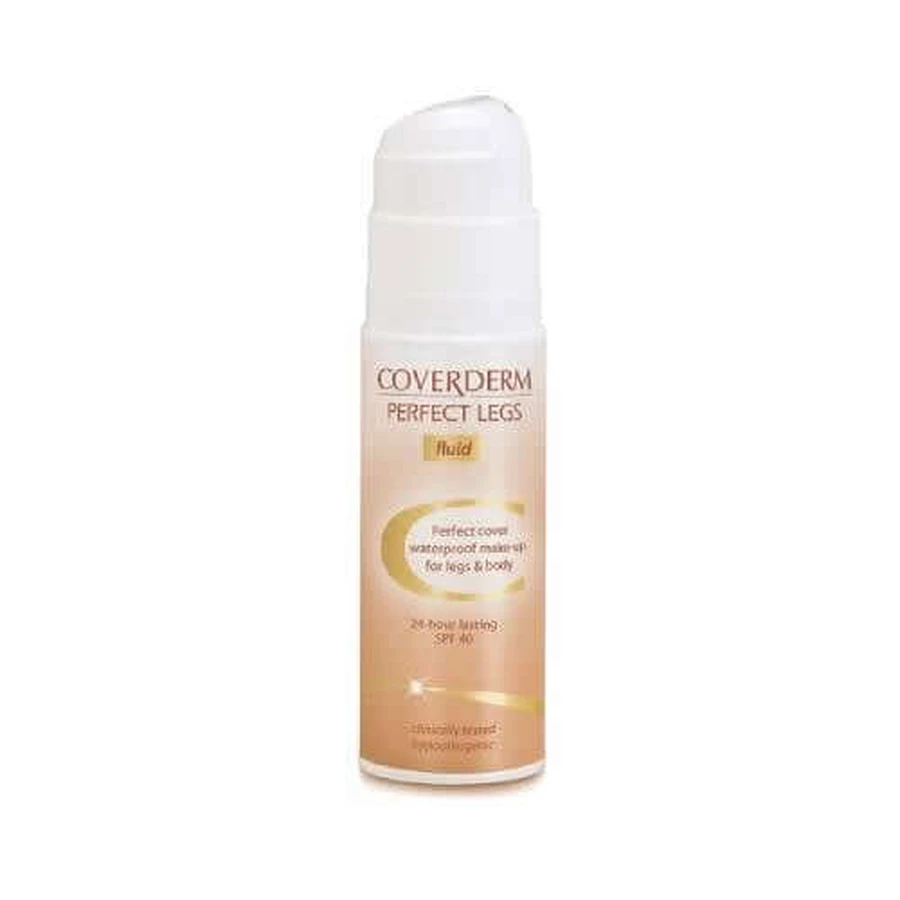COVERDERM Perfect Legs Fluido de maquillaje resistente al agua para piernas y cuerpo SPF 40 N.º 50 75 ml