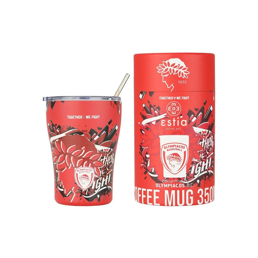 Estia | Thermosbeker Olympiacos B.C.-editie "Together We Fight" | 350 ml 