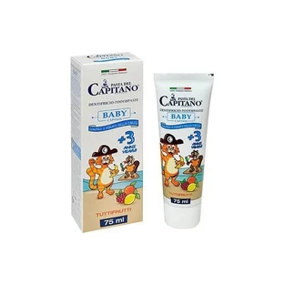 Pasta del Capitano | Dentifrice Baby Captain pour les enfants à partir de 3 ans, saveur Tutti Frutti | 75 ml