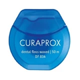 Curaprox | DF 834 Hilo dental encerado | Hilo dental encerado con sabor a menta | 1 x 50 m