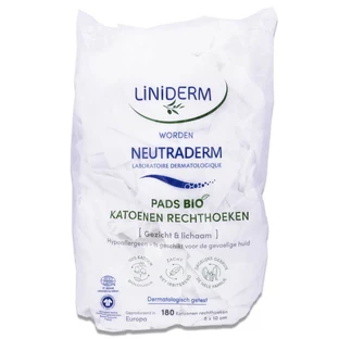 LINIDERM NEUTRADERM BAWEŁNA ORGANICZNA 8×10 CM 180 PROSTOKĄTÓW