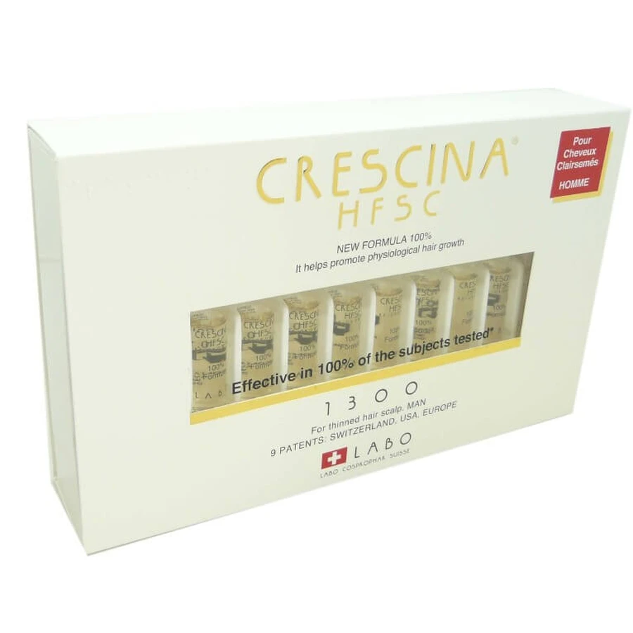 CRESCINA HFSC 1300 PARA HOMBRES, 20 AMPOLLAS