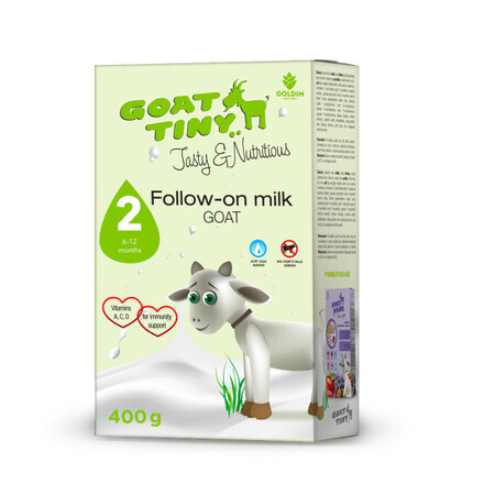 Formula 2 lait de chèvre en poudre, 6-12 mois, 400 g, Goldim