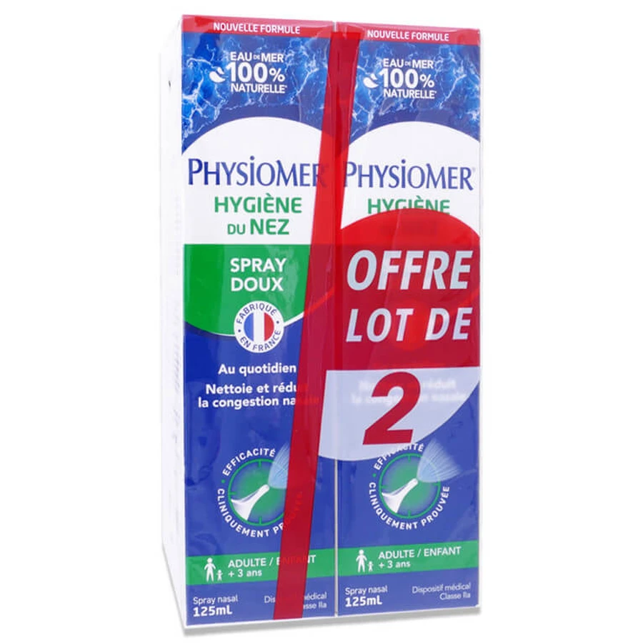 PHYSIOMER NASENHYGIENE-SANFTSPRAY, 2ER-PACK À 125 ML