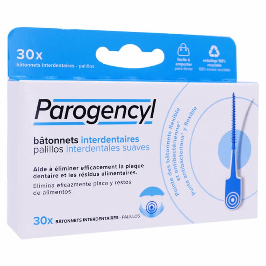 PAILLETAS INTERDENTALES PAROGENCYL, 30 UNIDADES