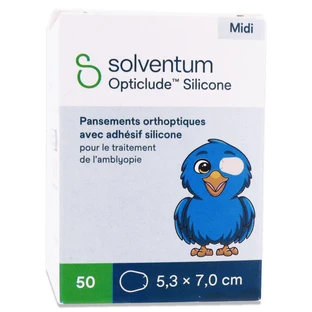 APÓSITOS ORTÓPTICOS DE SILICONA SOLVENTUM OPTICLUDE, PAQUETE DE 50