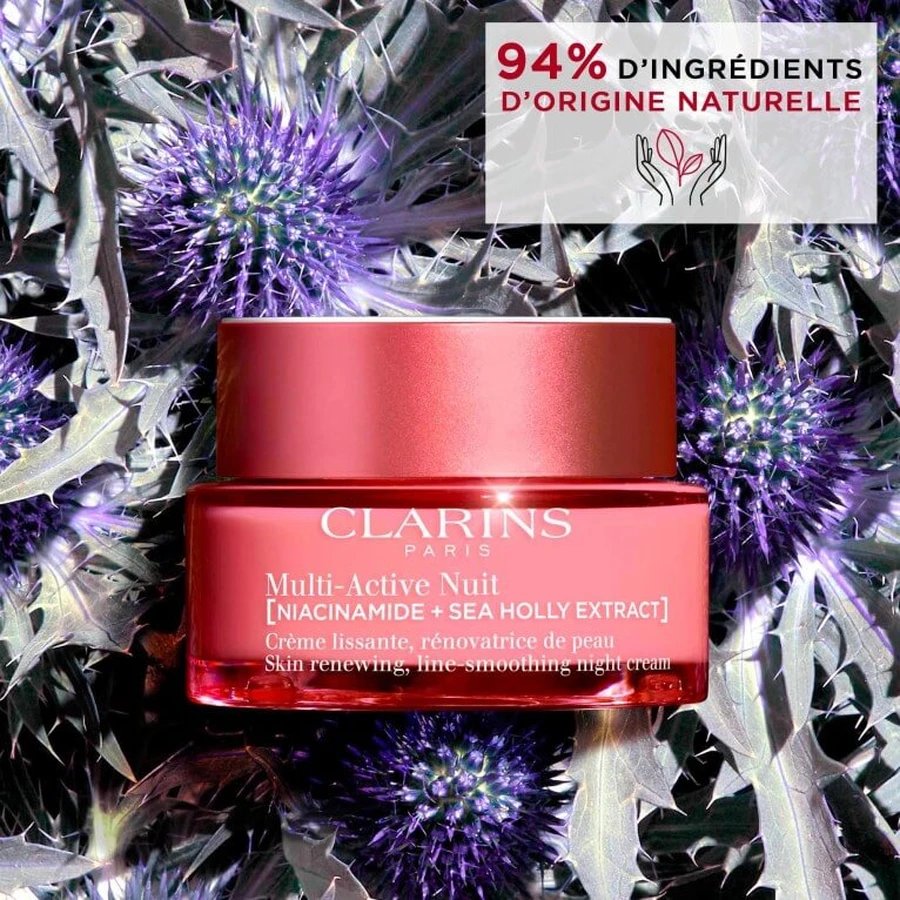 CLARINS MULTI ACTIVE NIGHT SMOOTHING CREAM 50ML FOR DRY SKIN