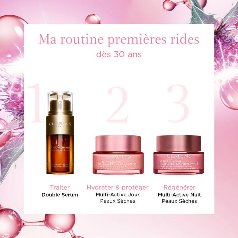 CLARINS MULTI ACTIVE NIGHT SMOOTHING CREAM 50ML FOR DRY SKIN