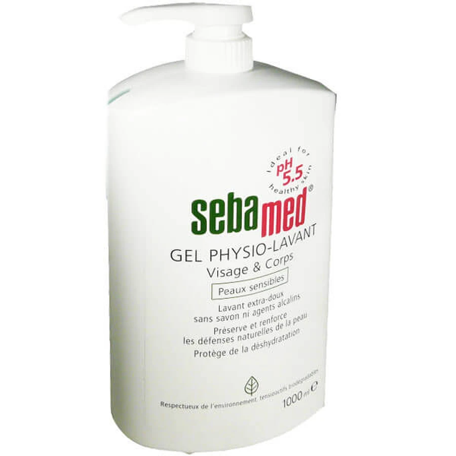 SEBAMED GEL PHYSIO LAVANT VISAGE & CORPS PEAUX SENSIBLES 1L