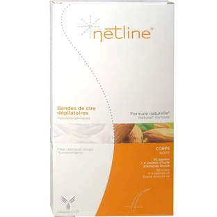 NETLINE Wachsstreifen zur Körperhaarentfernung, 20er-Pack