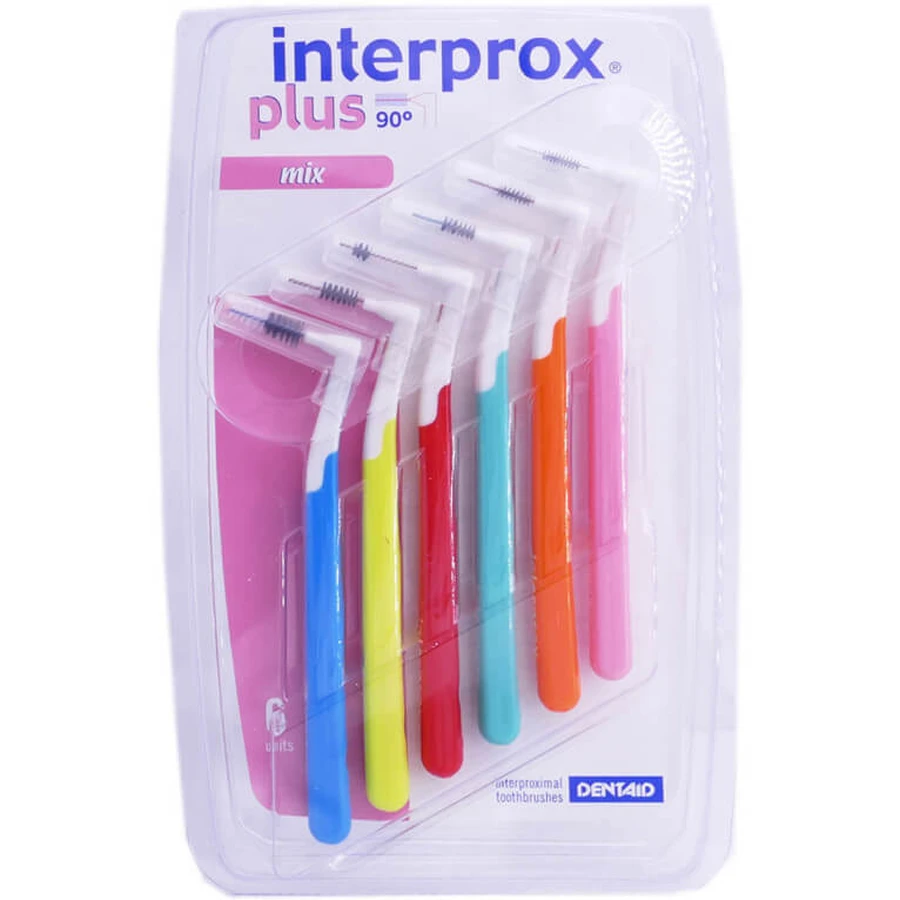 SPAZZOLINI INTERDENTALI INTERPROX PLUS MIXED, CONFEZIONE DA 6