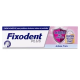 CREMA ADHESIVA FIXODENT PLUS ANTI-PARTÍCULAS, SABOR FRESCO, 35 G