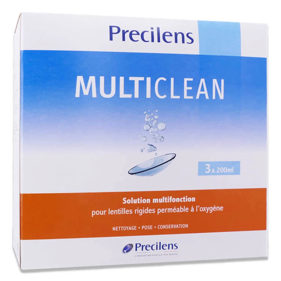 PRECILENS MULTICLEAN SOLUCIÓN MULTIFUNCIONAL 3 X 200 ML