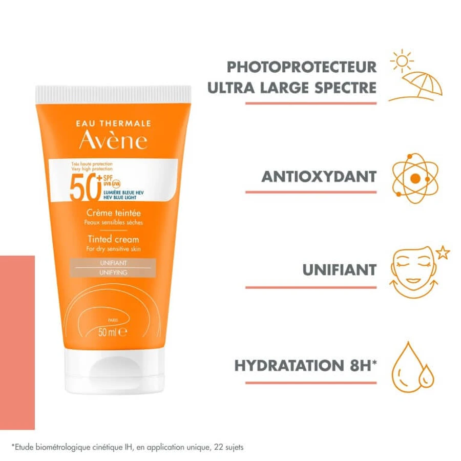 AVENE GETINTTE AVONDCRÈME SPF 50+ 50 ML