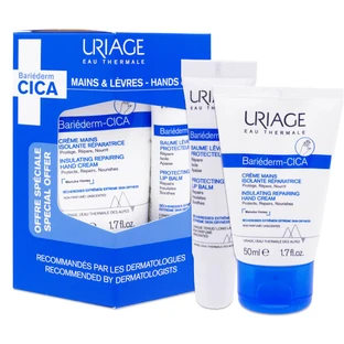 URIAGE BARIÉDERM CICA CREMĂ DE MÂINI + BALSAM DE BUZE
