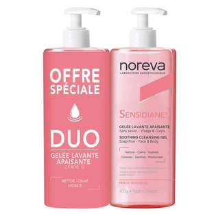 NOREVA SENSIDIANE GEL DETERGENTE LENITIVO, CONFEZIONE DA 2 X 400 g