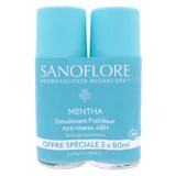SANOFLORE BIOLOGISCHE DEODORANT MET MUNTGEUR, VERPAKKING VAN 2 X 50 ML