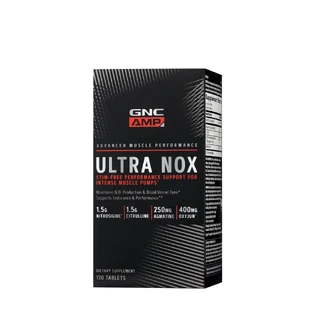 Gnc Amp Ultra Nox, Muscle Pumping Formula And Nitric Oxide 120 Tb