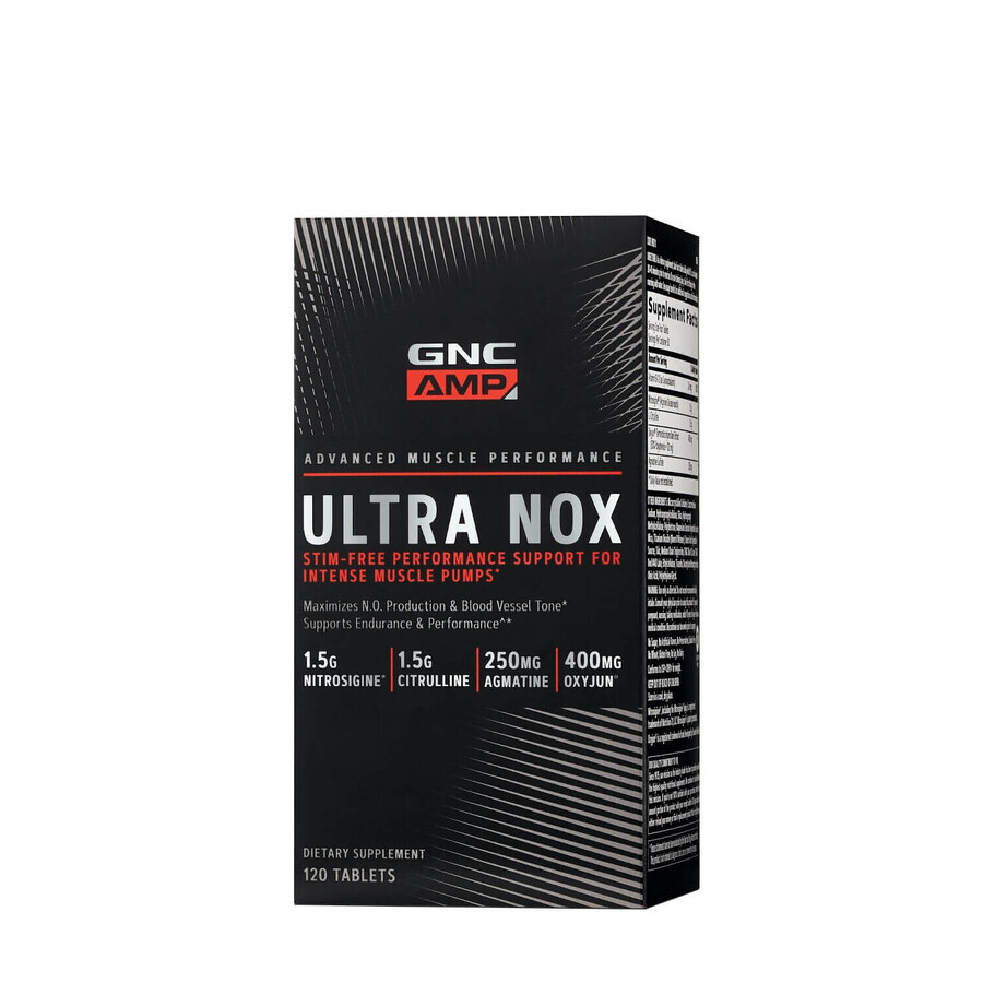 Gnc Amp Ultra Nox, spierversterkende formule en stikstofmonoxide 120 Tb