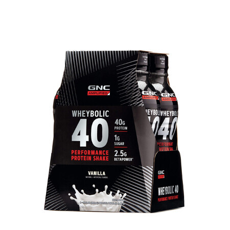 Gnc Amp Wheybolic 40, Rtd Eiwitshake Met Vanillesmaak, 414 Ml