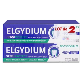 ELGYDIUM SENSIPROTECT PASTA DO ZĘBÓW DO CODZIENNEGO UŻYTKU 2X75ML