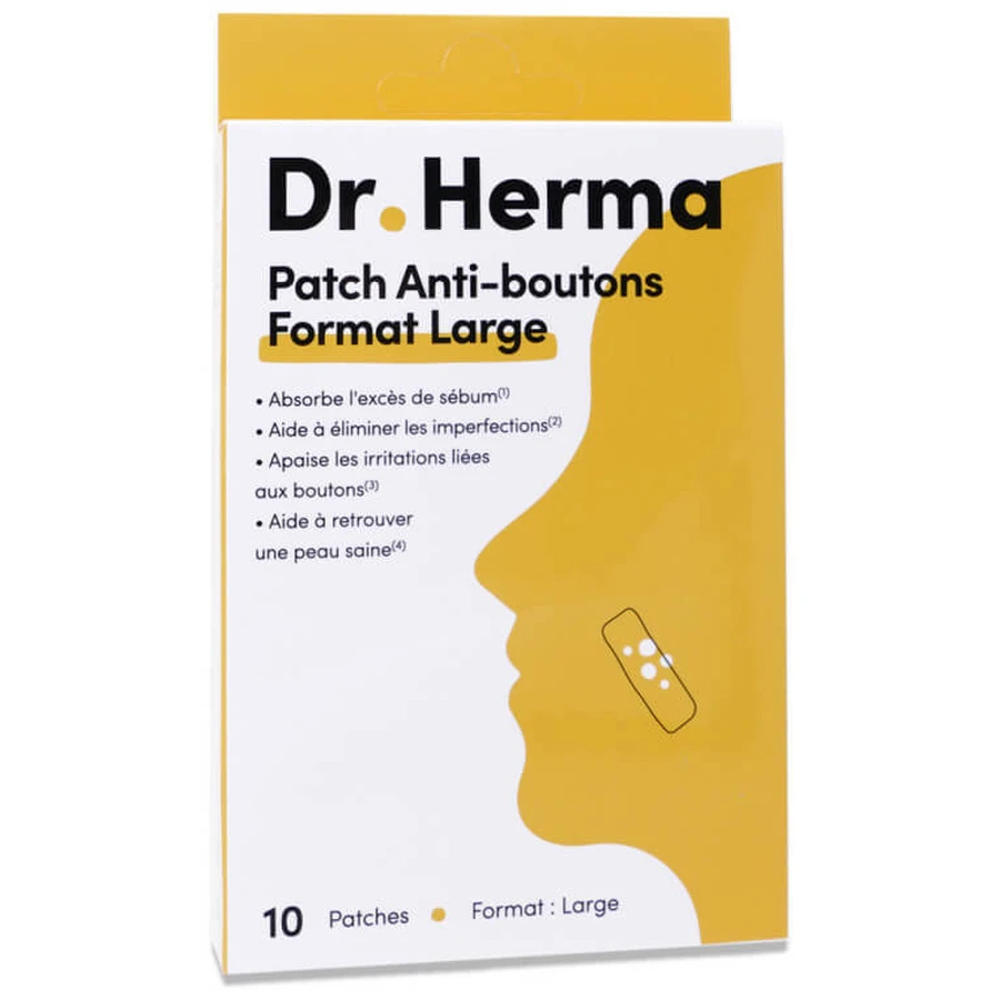 DR HERMA 10 GROTE ACNE-PLEISTERS