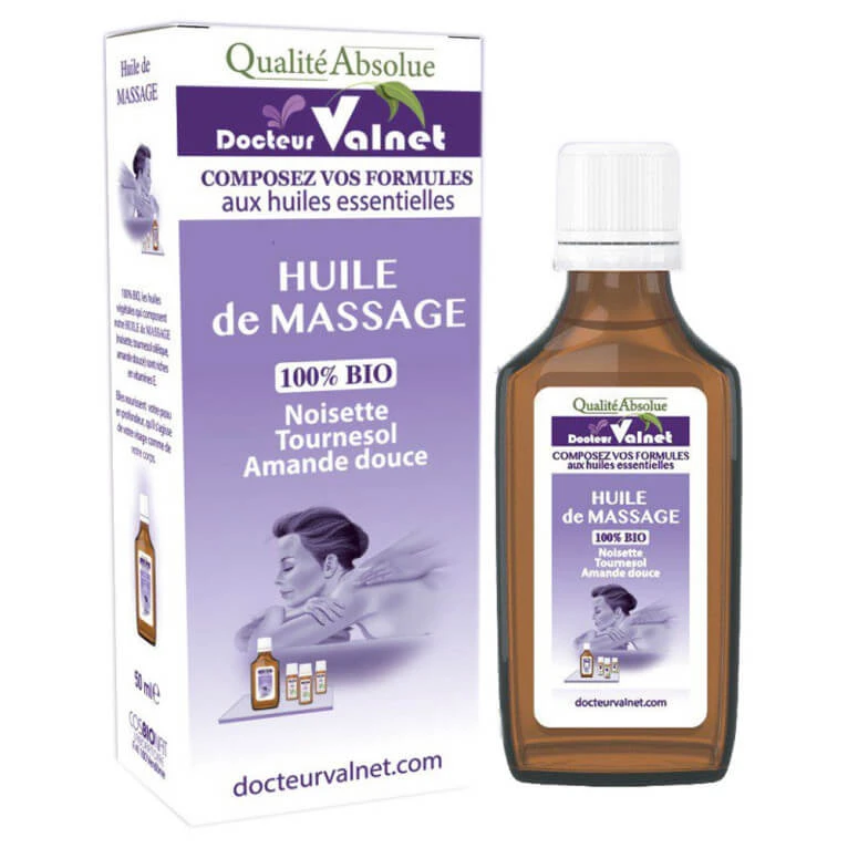 DOCTEUR VALNET MASSAGEOLIE MET ABRIKOOS, ZONNEBLOEM EN JOJOBA 50 ML