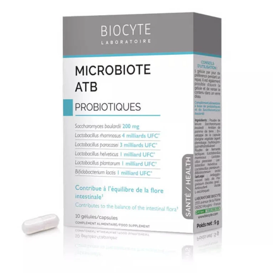 BIOCYTE MICROBIOTE ATB PROBIOTICA 10 CAPSULES