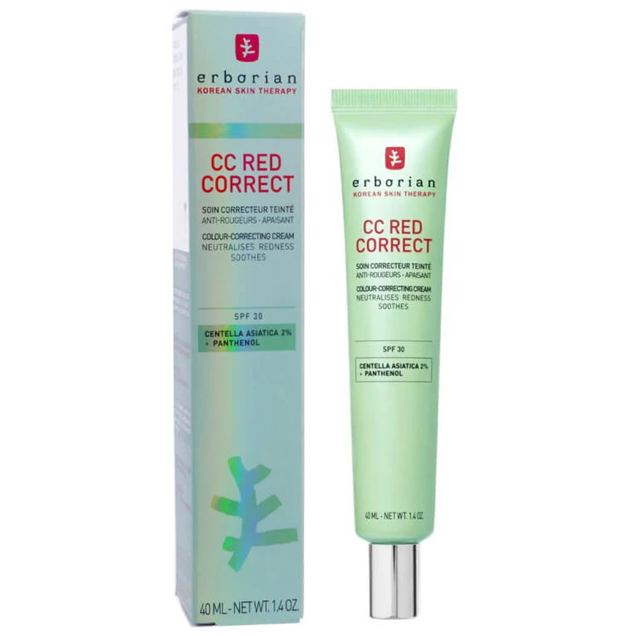 ERBORIAN CC RED CORRECT – pielęgnacyjny krem koloryzujący z filtrem SPF 30, 40 ml: ceny i cechy