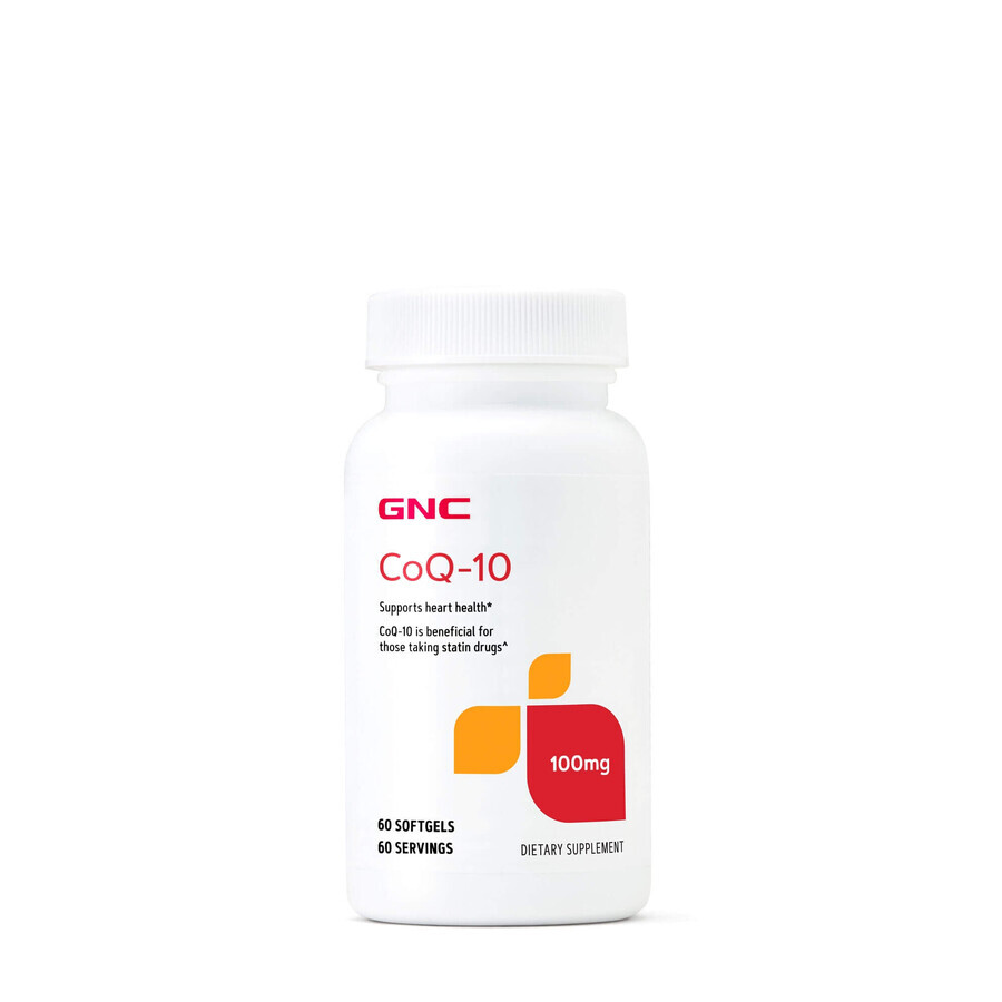 Gnc Coq-10 Naturala100 Mg, Co-enzym Q-10, 60 Cps