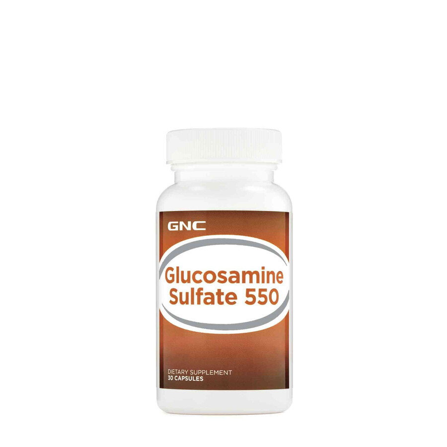 Gnc Glucosamine Sulfate 550 Mg, Glucozamine Sulfate, 30 Cps