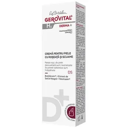 Gerovital H3 Derma+ cream for red and flaky skin, 50ml, Farmec