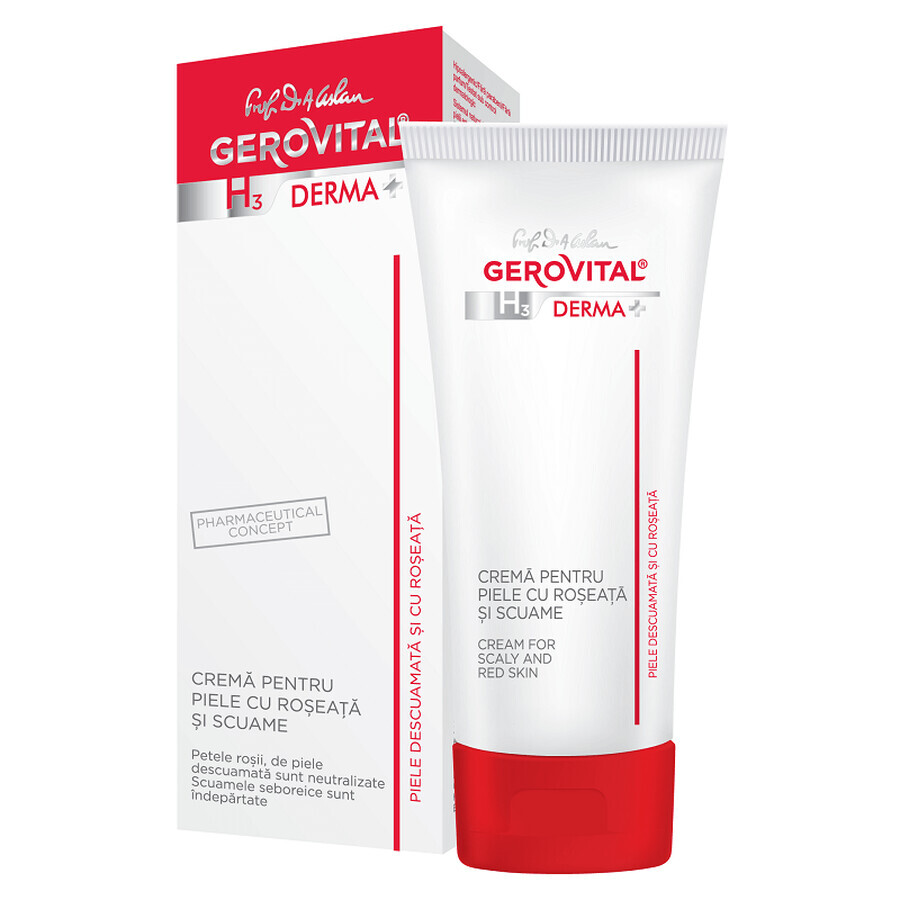 Gerovital H3 Derma+ crème voor rode en schilferige huid, 50ml, Farmec