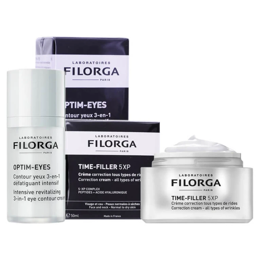 FILORGA TIME FILLER 5XP RIMPELCORRECTIECRÈME + OPTIM EYES