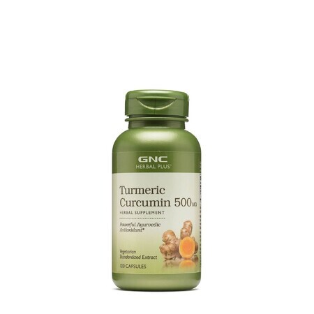 Gnc Herbal Plus Curcumine de Curcuma 500 Mg, Curcumine de Curcuma,100 Cps