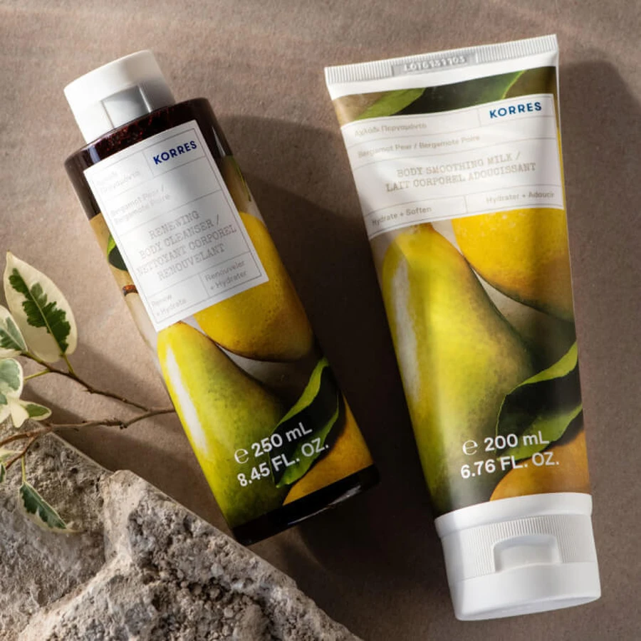 KORRES, GEL DE DUCHA REGENERADOR CON BERGAMOTA Y PERA, 250 ML