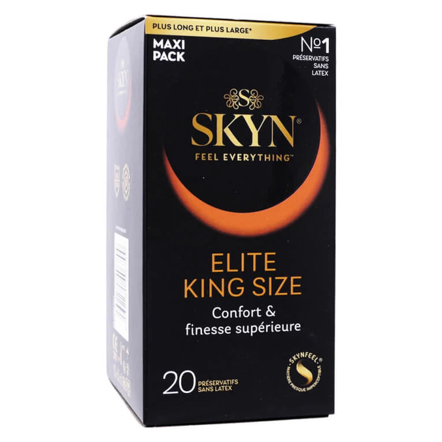 MANIX SKYN ELITE KING SIZE 20 LATEXVRIJE CONDOOMS