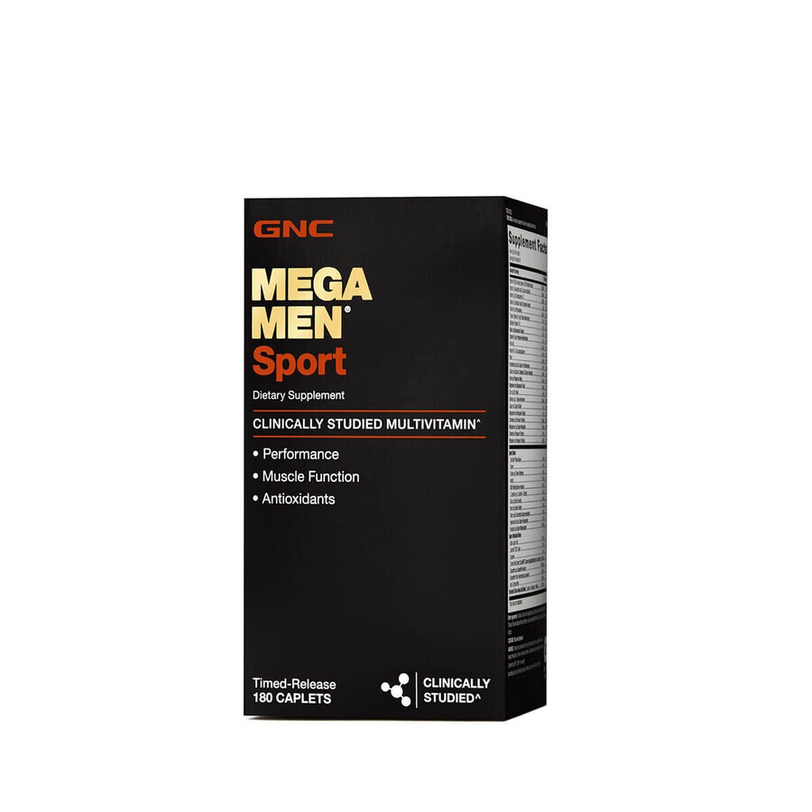 Gnc Mega Men Sport, Multivitaminencomplex voor mannen, 180 Tb