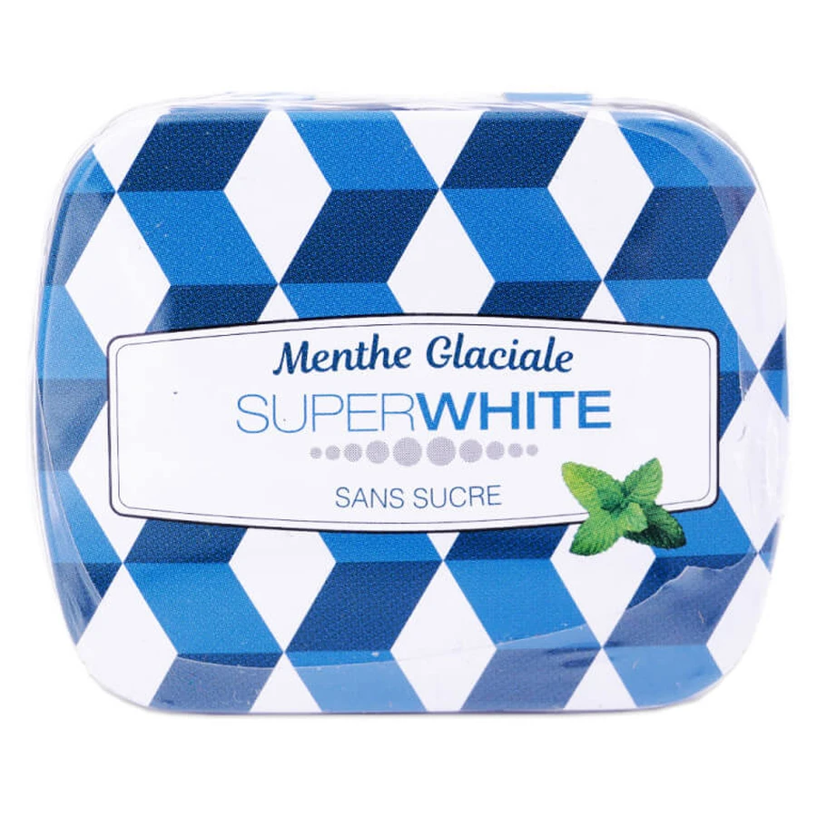 SUPERWHITE ICE MINT LOZENGES, 50 LOZENGES