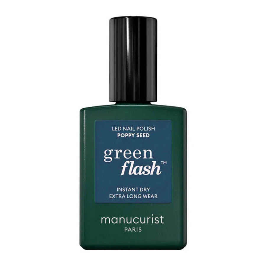 MANUCURIST GREEN FLASH POPPY SEED NAIL POLISH 15ML