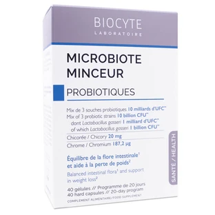 BIOCYTE MICROBIOTE PROBIOTICA VOOR GEWICHTSVERLIES 40 CAPSULES