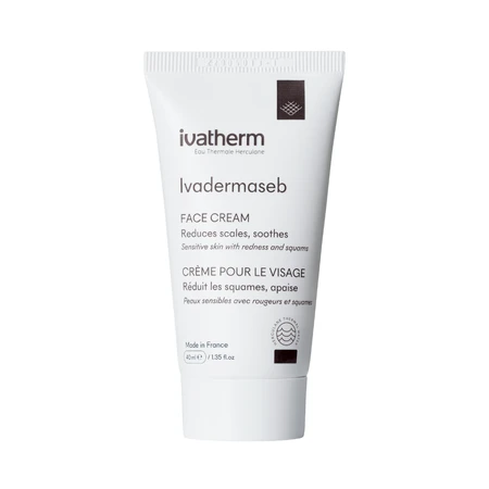 Crema Ivadermaseb per pelli sensibili associate ad arrossamenti e squame, 40 ml, Ivatherm