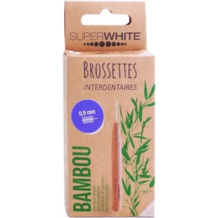 SUPERWHITE BROSSETTES INTERDENTAIRES BAMBOU 0.9MM