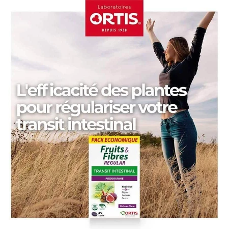Ortis Fruits & Fibers Regular, 2 x 45 tabletten