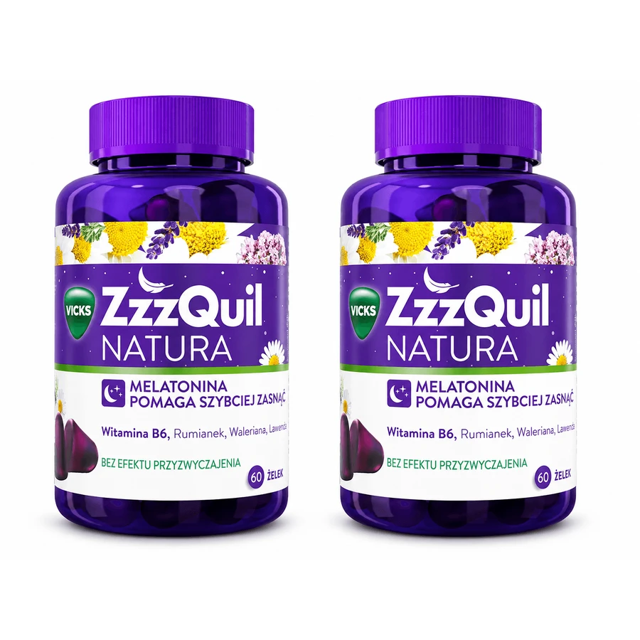 ZzzQuil Natura, żelki, 2 x 60 sztuk: ceny i cechy