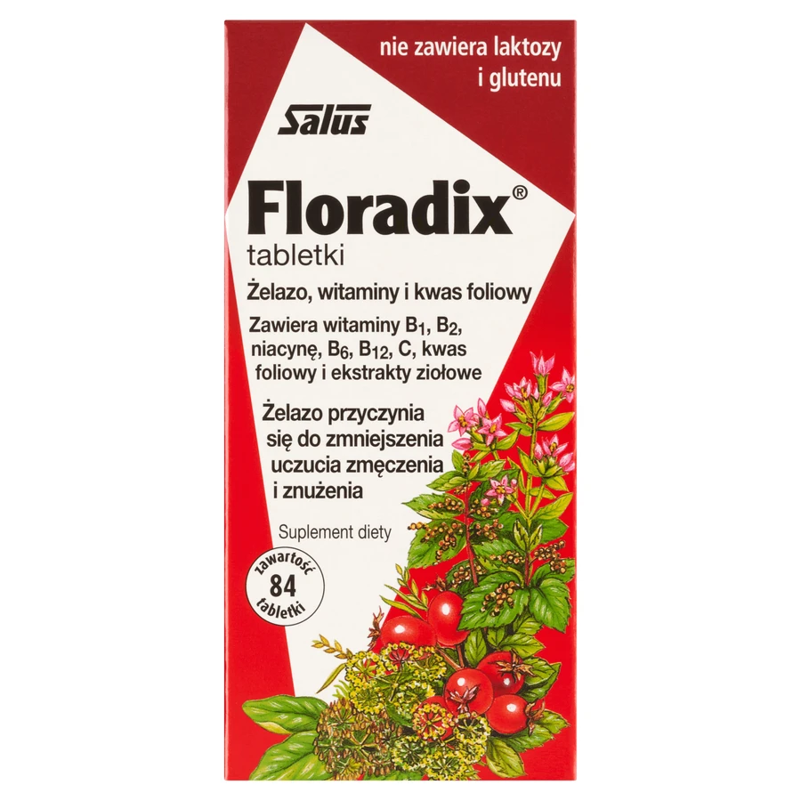 Floradix Iron and Vitamins, 2x84 tablets