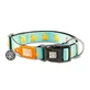 MAX & MOLLY Smart ID Ducklings, Hundehalsband, verstellbar, Polyester, blau, Dreizack-Schnalle, S